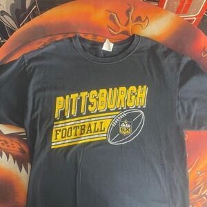 Pittsburgh Steelers Black Cotton T-Shirt – Size M | NFL